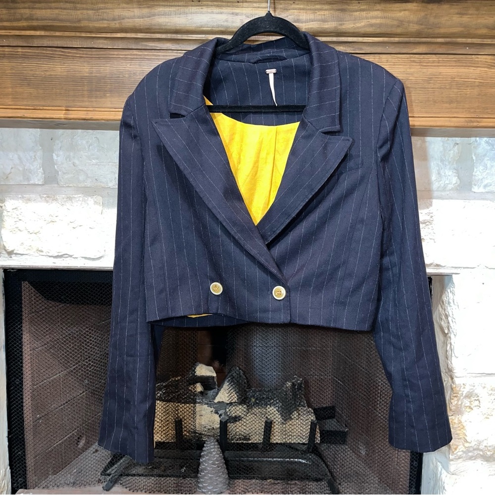 Free People Cropped Blazer